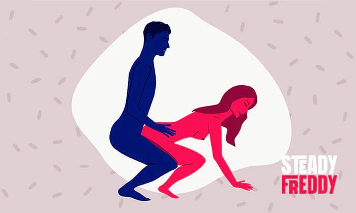 Демонстрация техники "лягушка" как вариации классической позы