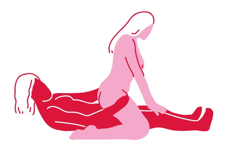 Поза перевернутой наездницы - женщина спиной к партнеру