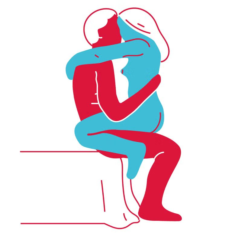 Лицом к лицу на боку - одна из самых удобных поз для секса