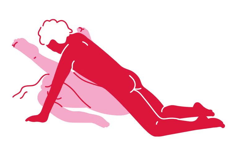 Модифицированная миссионерская поза с поднятыми ногами