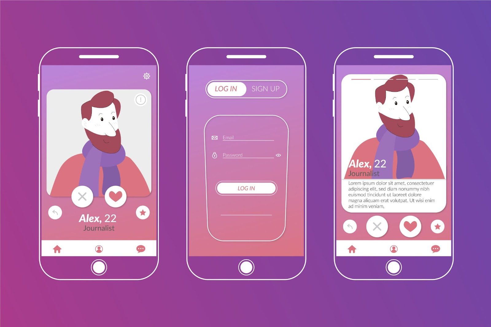 Момент выбора фотографий для сайта знакомств