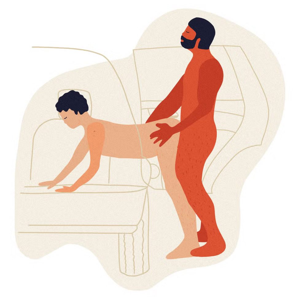 Пара в позе "стоя, опершись на машину" в уединенном месте на природе