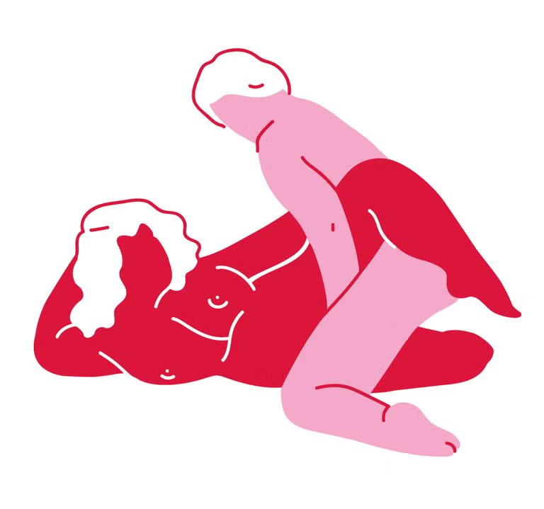 Поза смешанных спиралей с переплетенными ногами