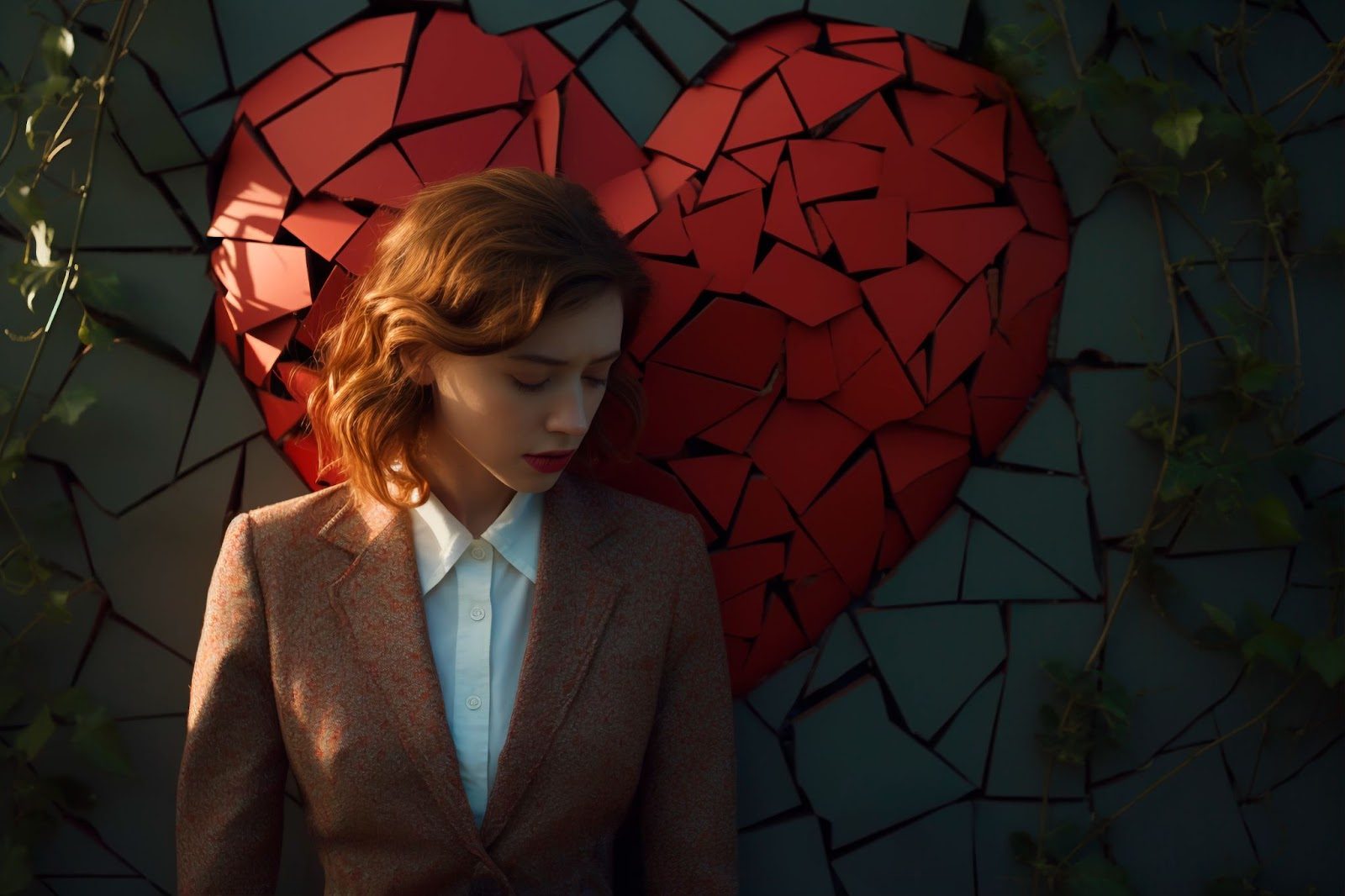 Разбитое сердце, символ расставания