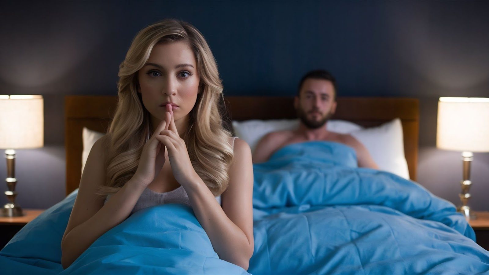 Пара разговаривает в постели — откровенный диалог о сексе