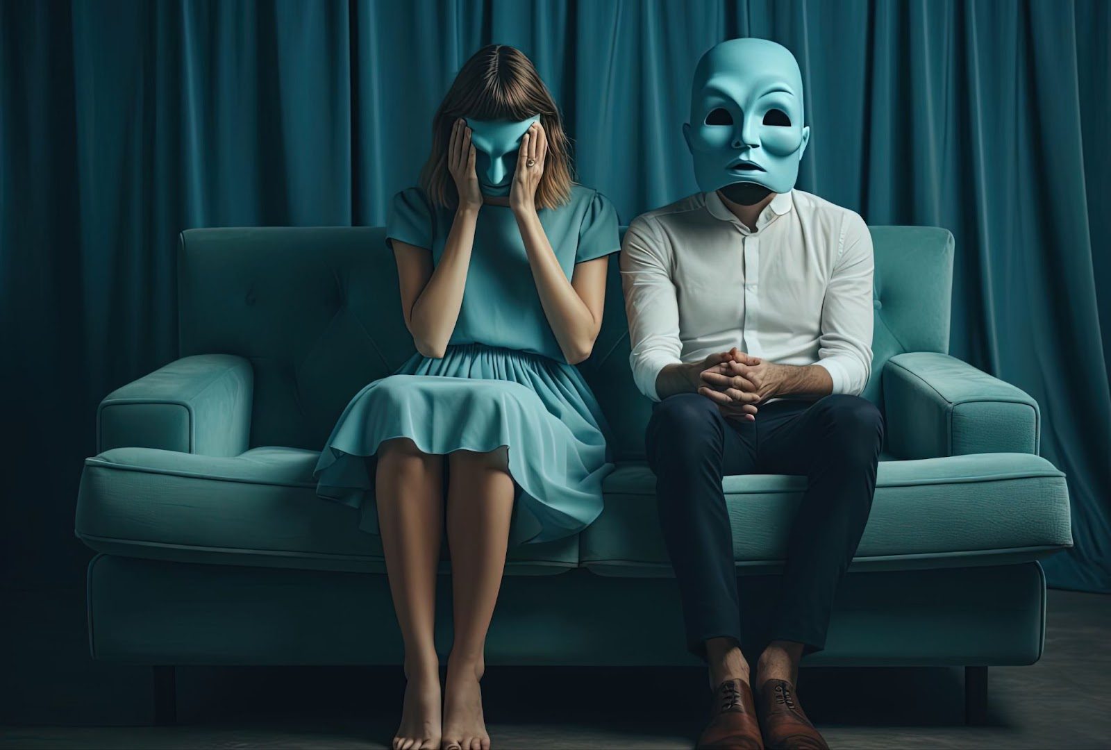 Женщина отводит взгляд при комплименте — дискомфорт от похвалы