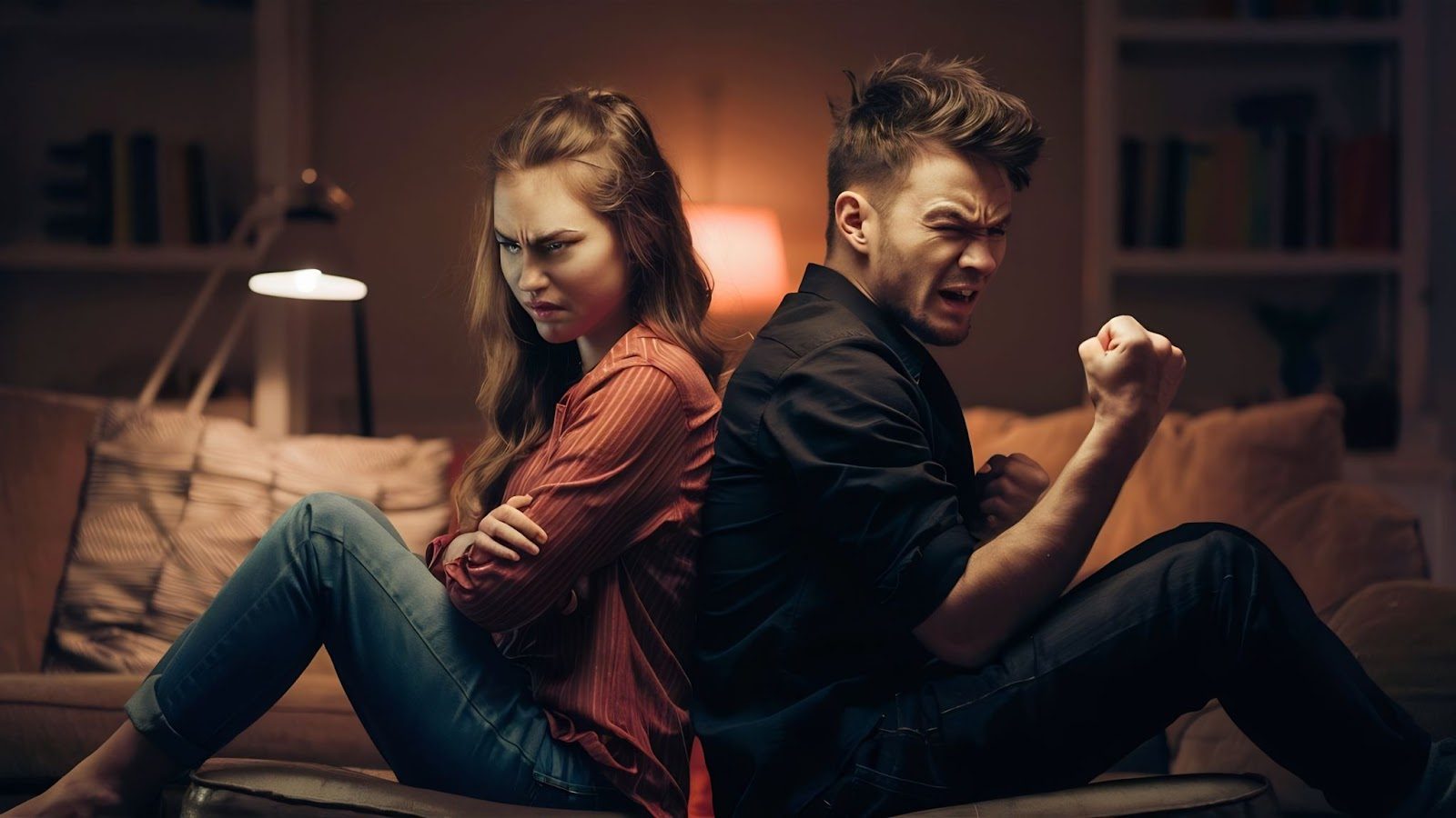 Партнеры кричат друг на друга, потеряв контроль над эмоциями во время ссоры
