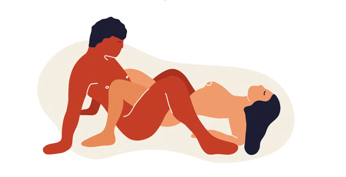 Иллюстрация поз из Камасутры для продвинутых пар