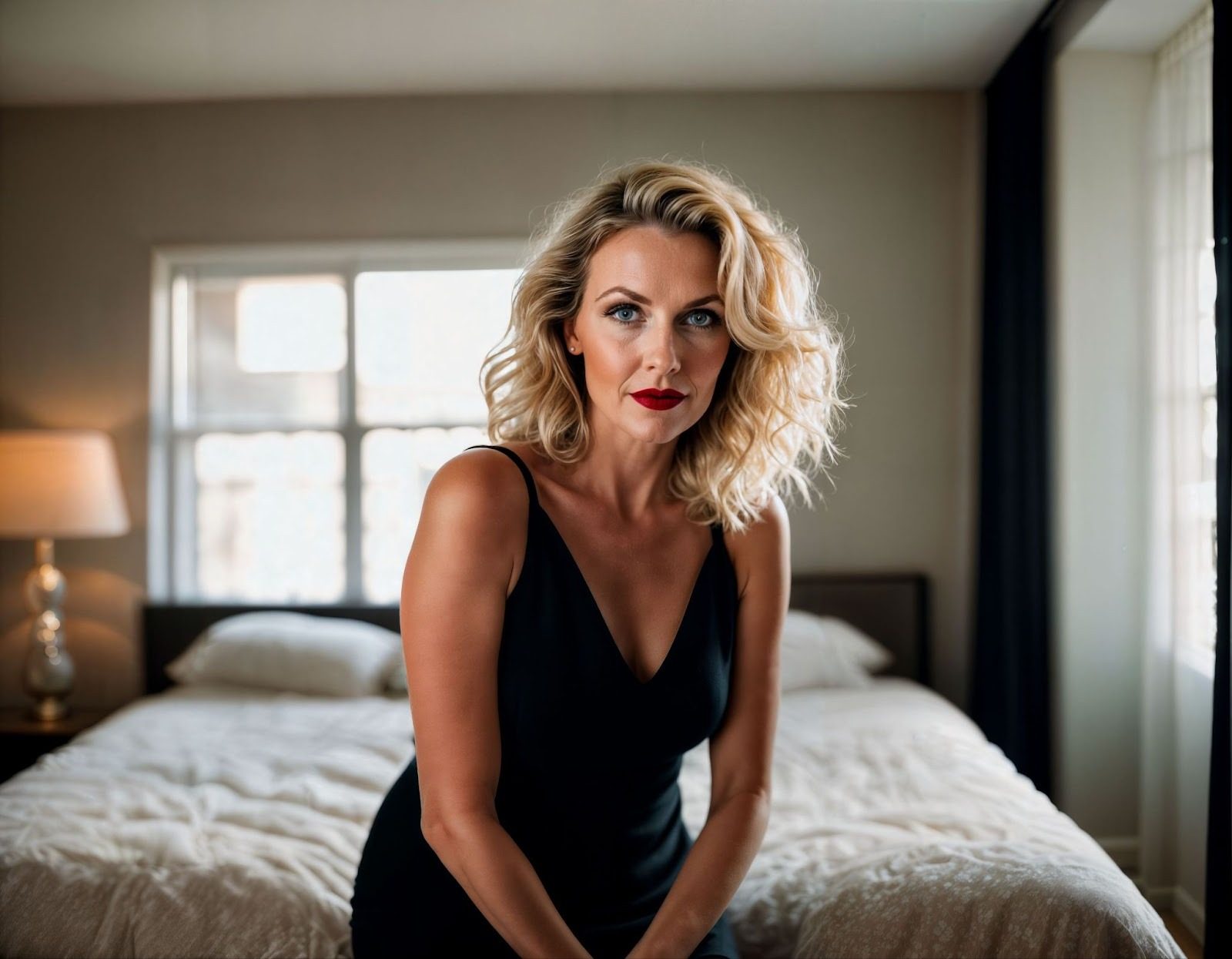 Красивая зрелая женщина милфа в элегантном образе