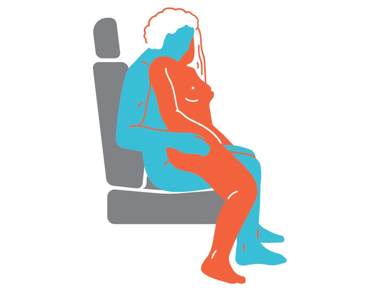 Обратная наездница поза для секса в авто