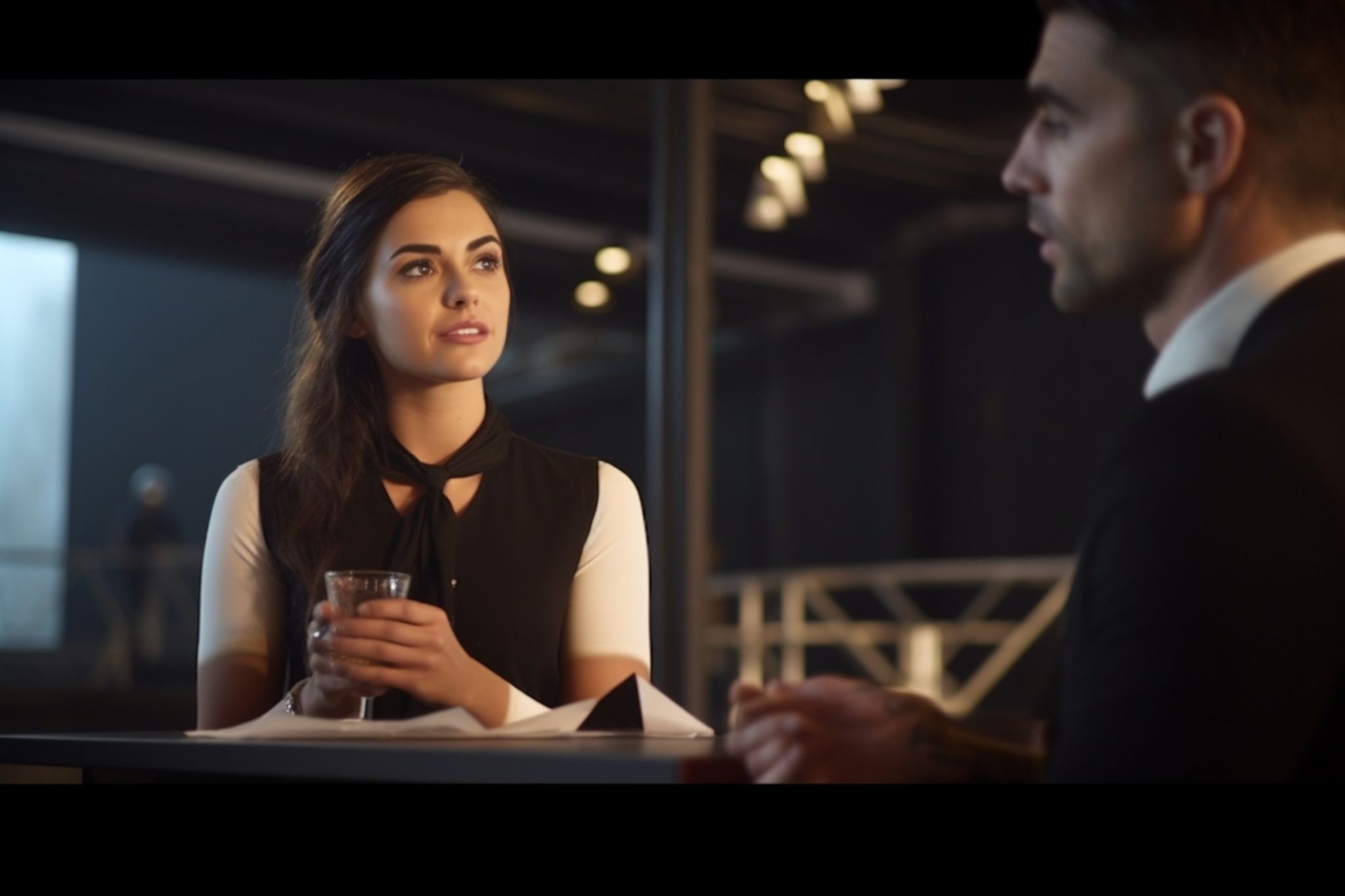 Девушка задумалась о поиске серьёзных отношений сидя с телефоном на диване